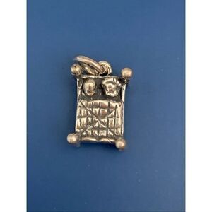 .925 Bed Furniture Sterling Silver Jewelry Charm #household #bed